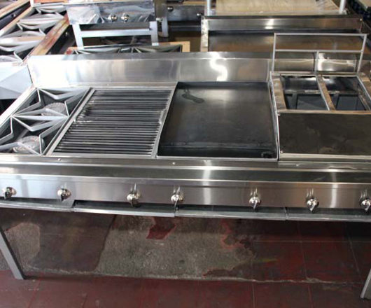cocina industrial de acero inoxidable